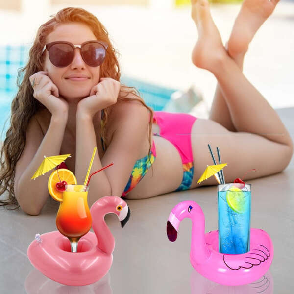 Floatmate – Set 10 Suporturi Gonflabile pentru Băuturi | Accesorii de Vară pentru Piscină - GRAVALEX