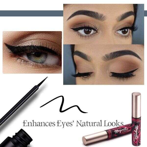 Lola - Set de 12 Perechi de gene Magnetice cu Eyeliner Magnetic și Pensetă pentru Aplicare Ușoară - GRAVALEX